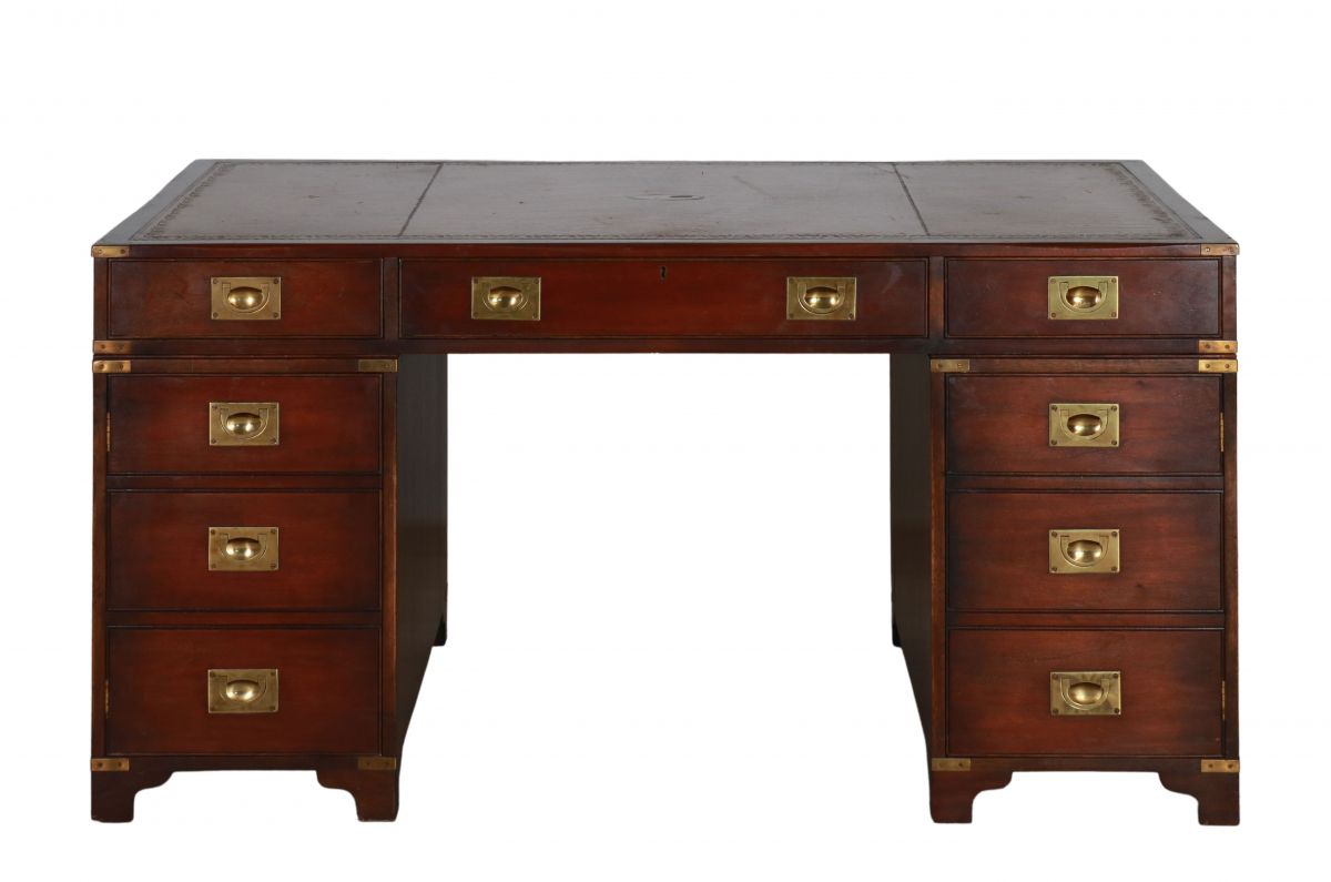 Limited edition office desk with brass details 
