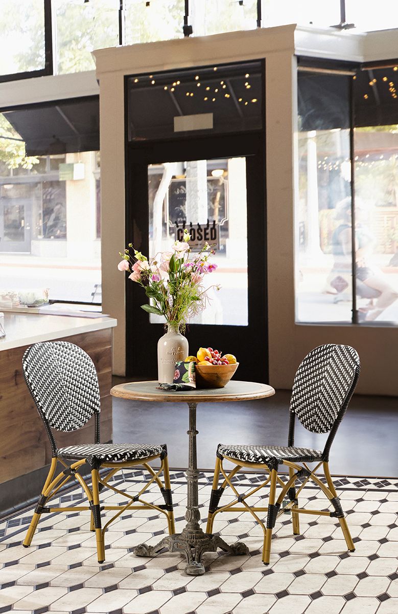 black and white brioche dining chair 