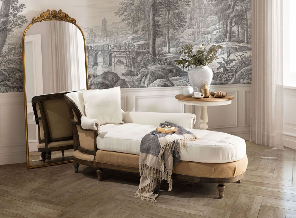 deconstructed daybed with wooden frame