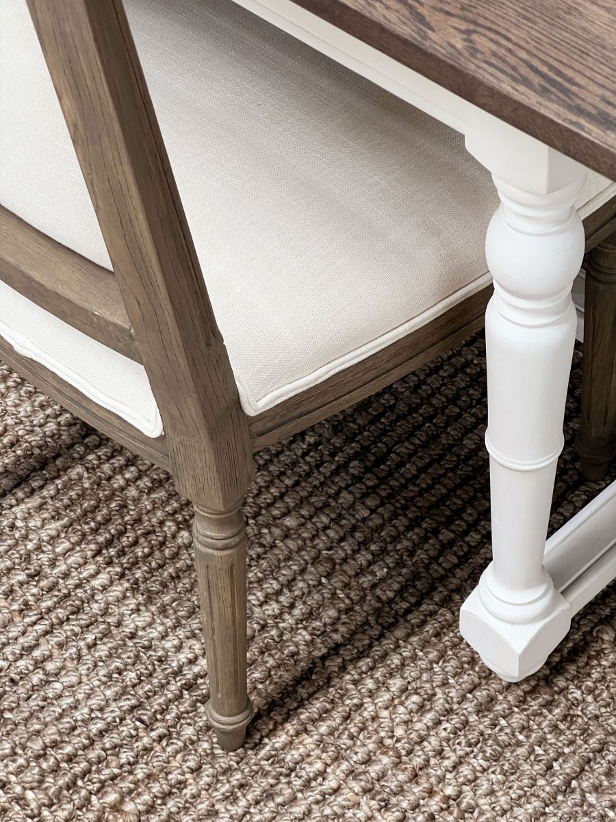 French style upholstered dining chair 