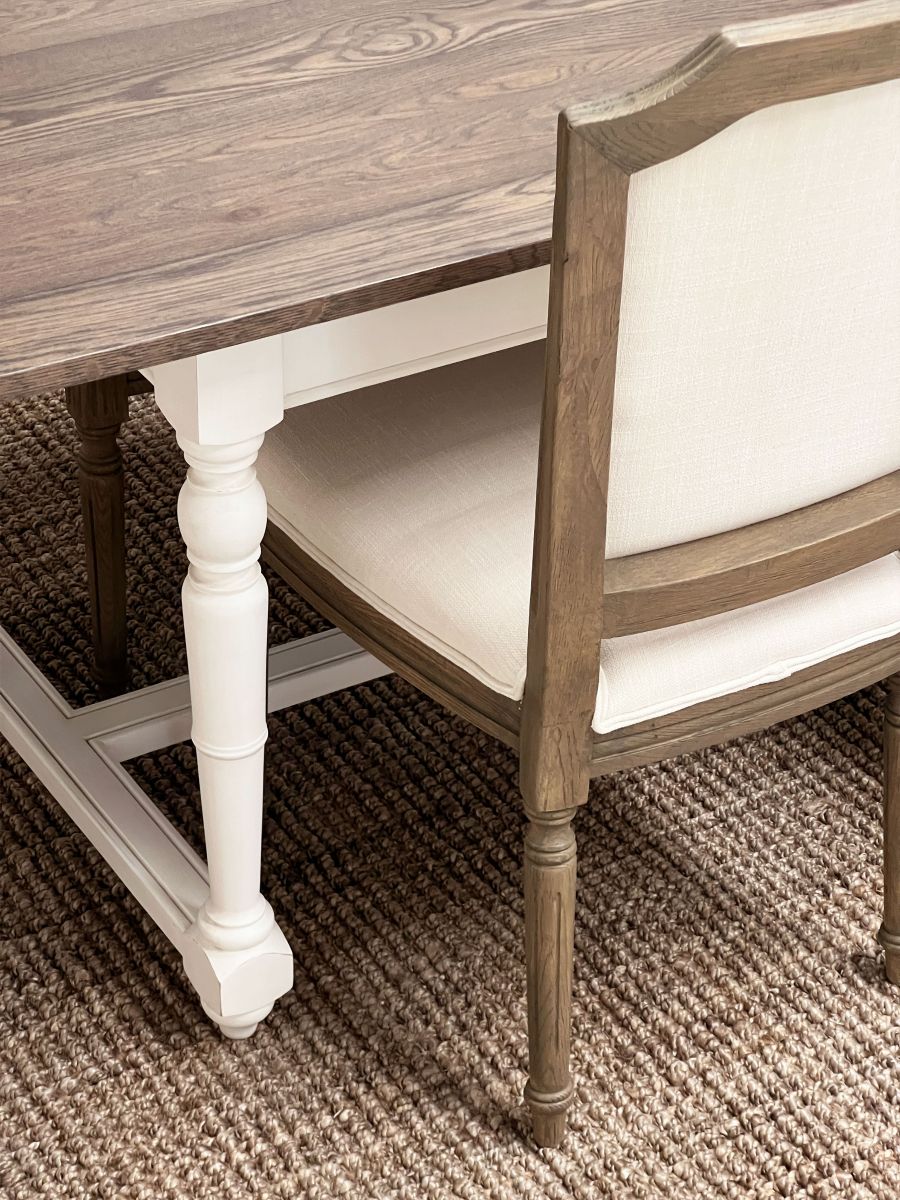 French style upholstered dining chair 