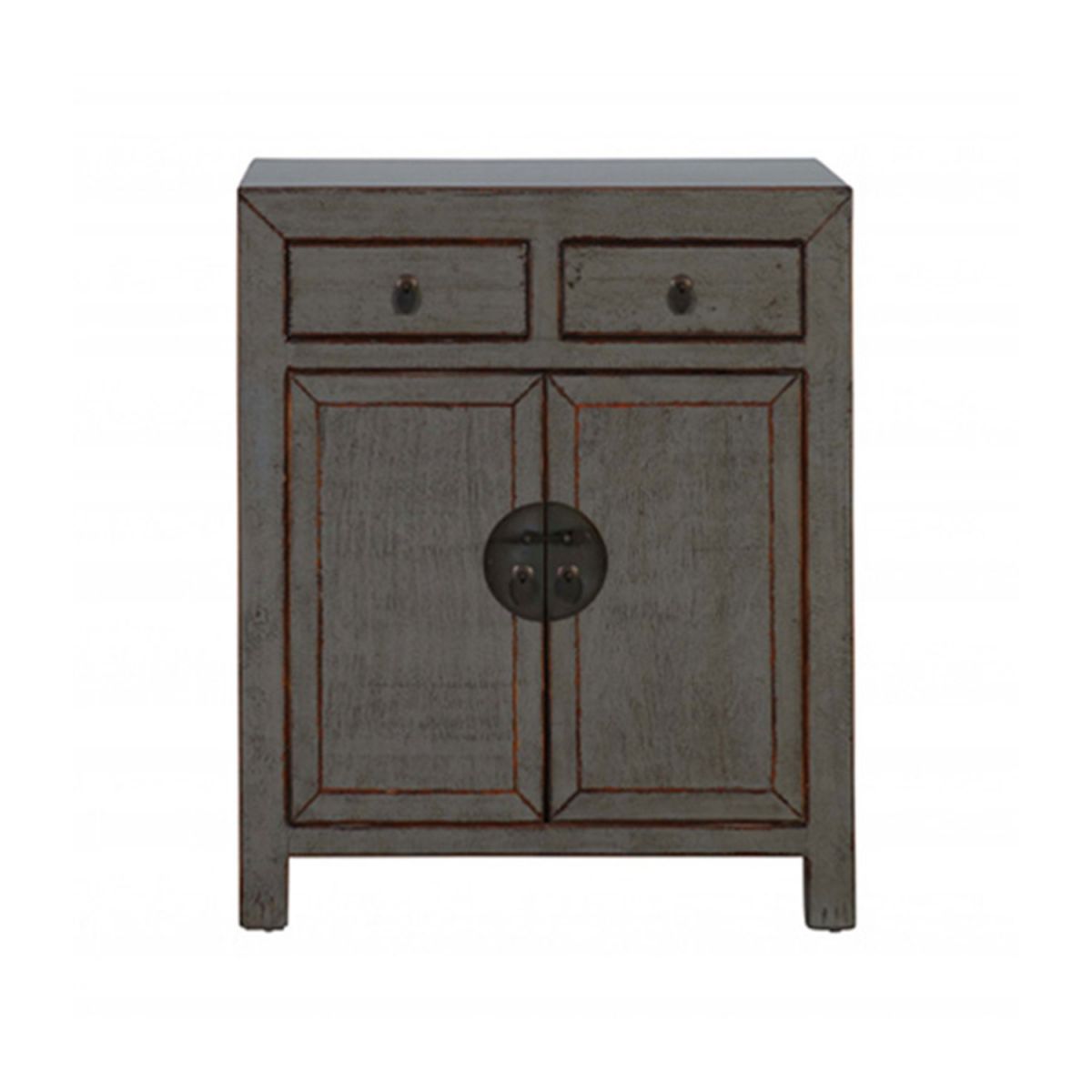 Painted cabinet with 2 doors and 2 drawers