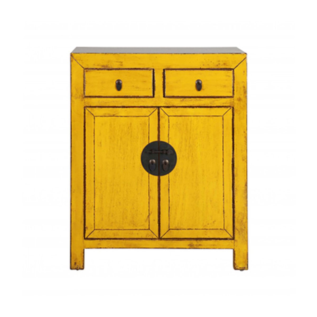 Painted cabinet with 2 doors and 2 drawers