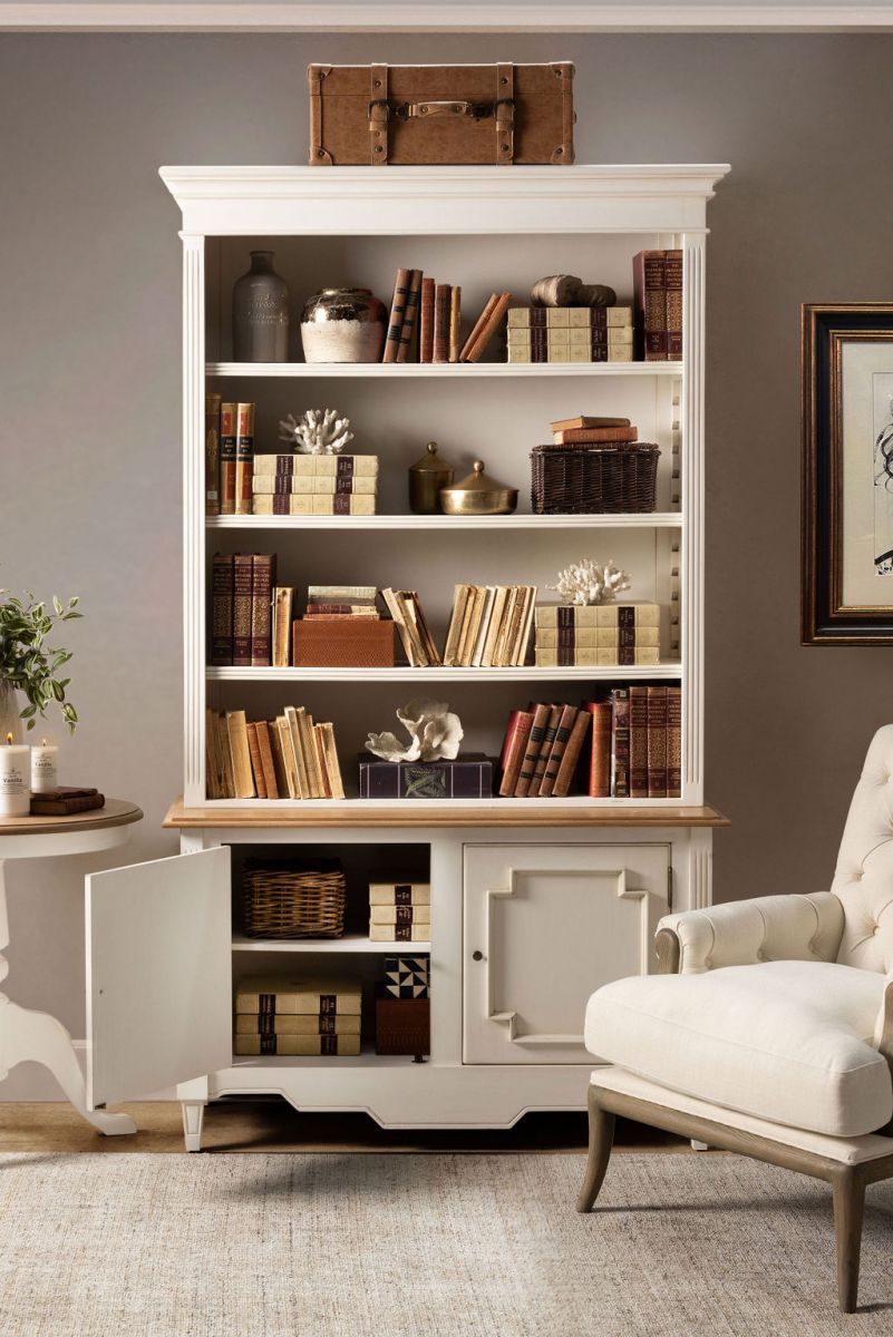 Fps bookcase in antique white 