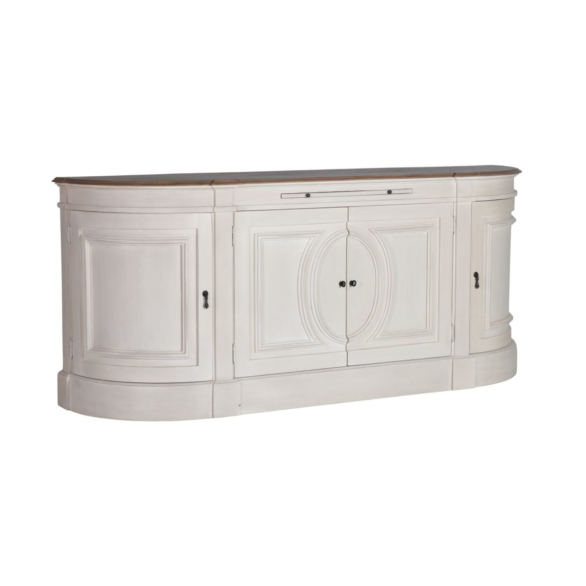French style curved sideboard with storage