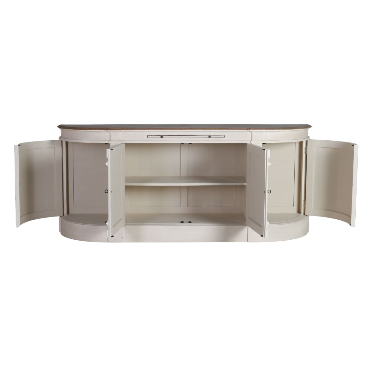 French style curved sideboard with storage