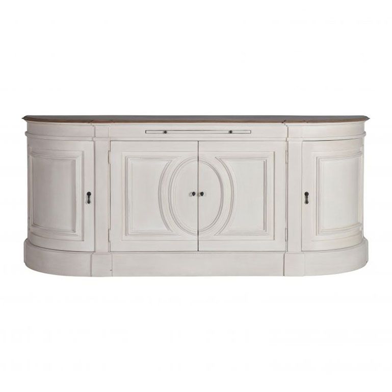 French style curved sideboard with storage