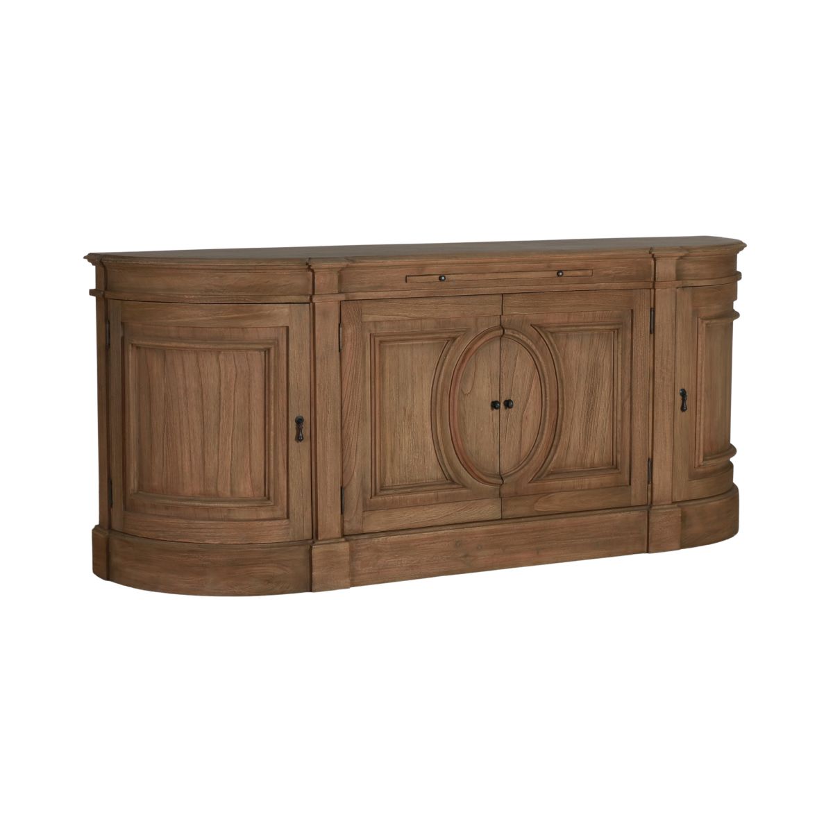 French style curved sideboard with storage