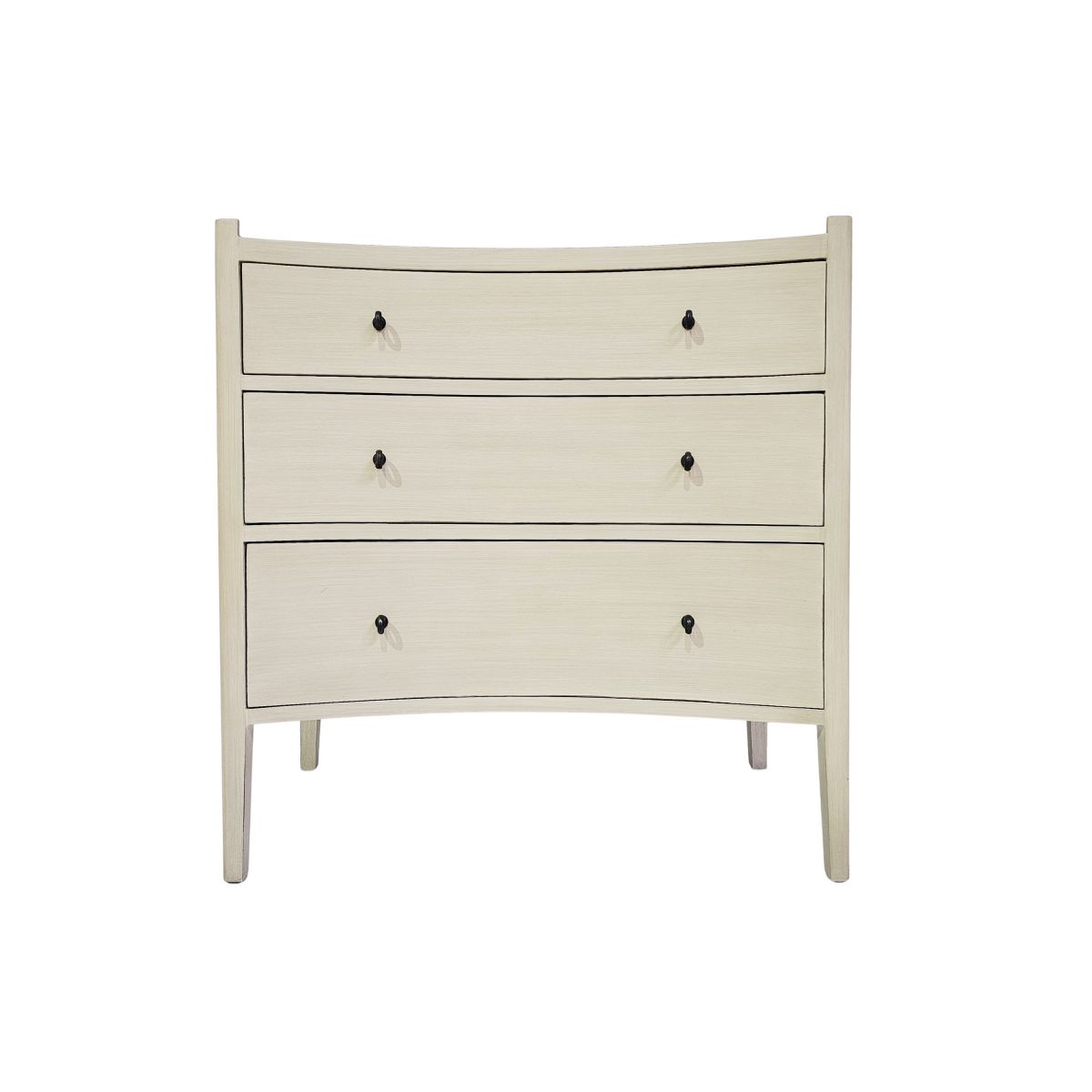 Block & Chisel wooden drawer chest with wicker rattan top
