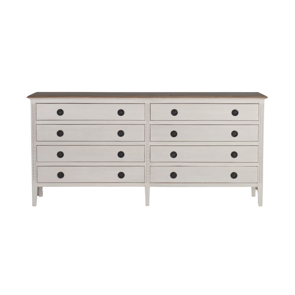 Wooden sideboard with 8 drawers
