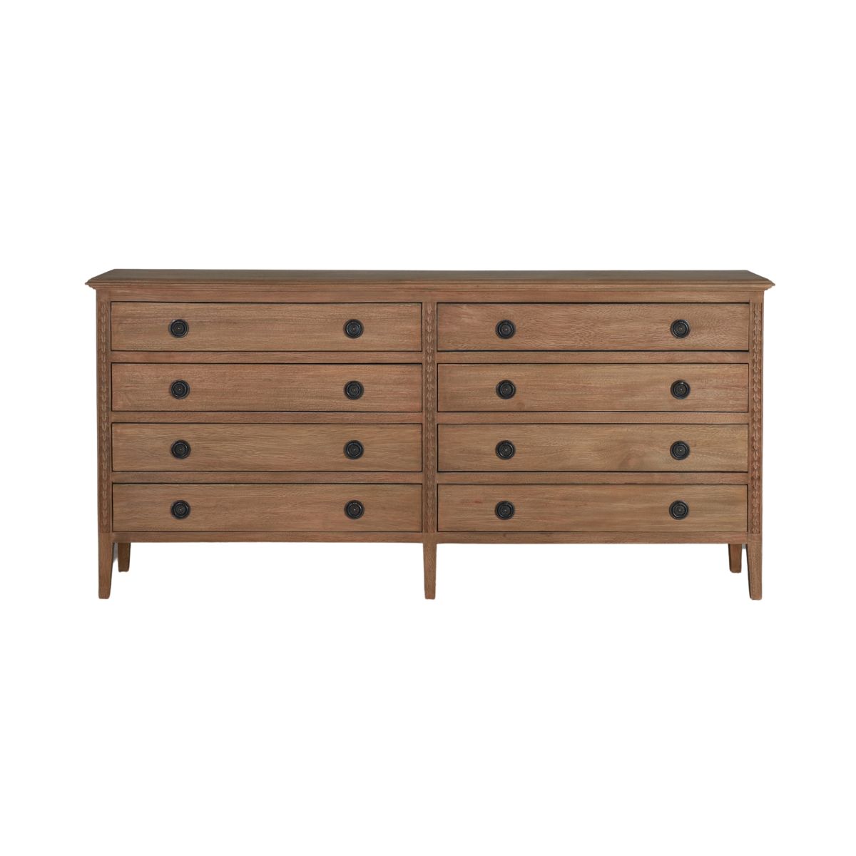 Wooden sideboard with 8 drawers
