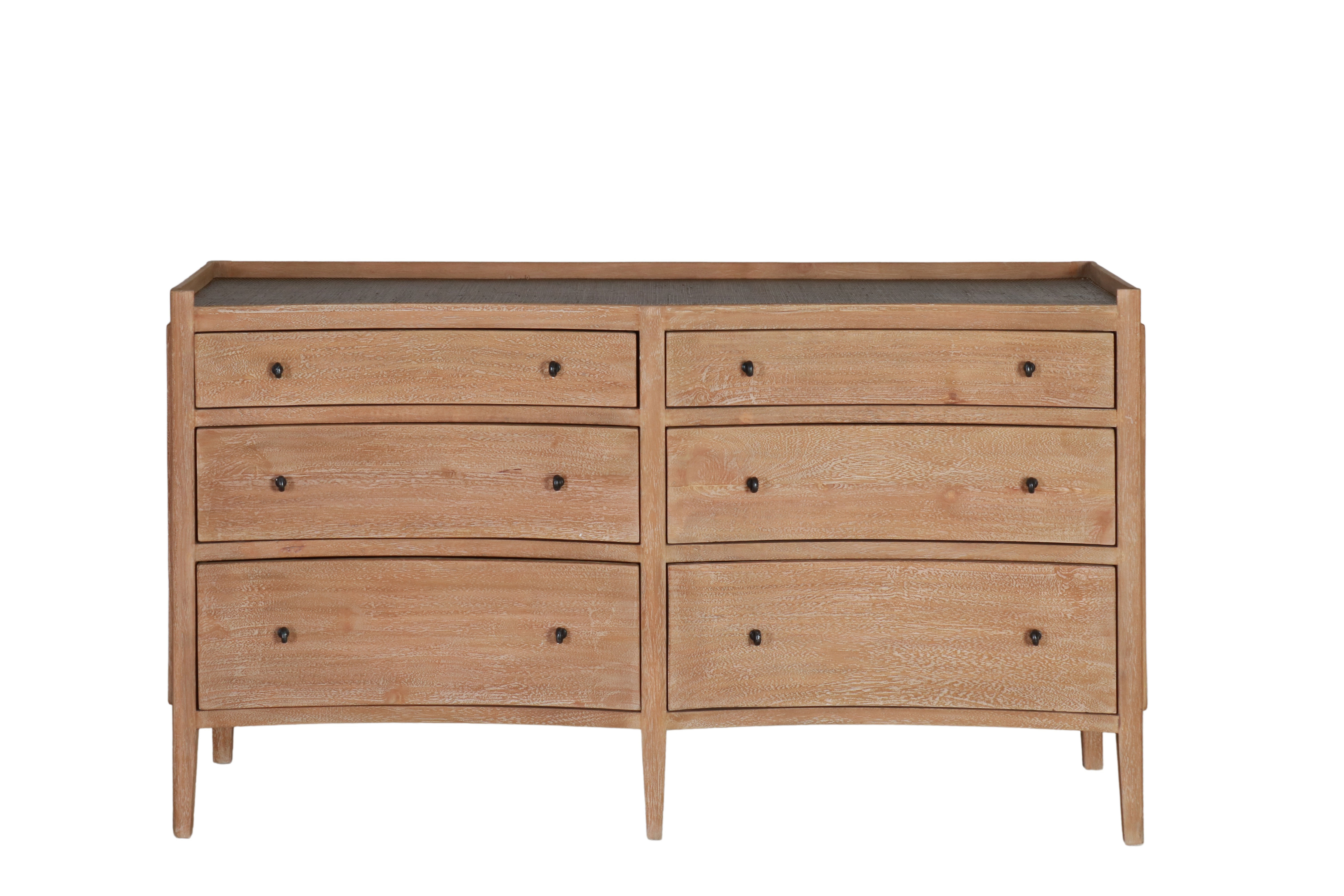 Block and chisel sideboard 6 drawer