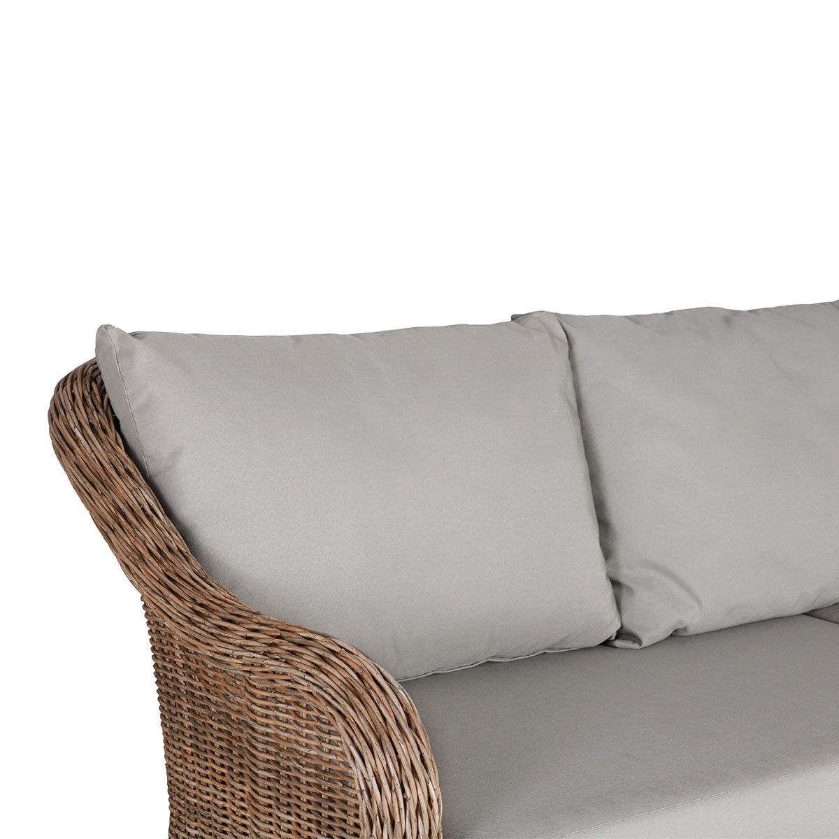 Block & Chisel rattan 3.5 seater outdoor sofa