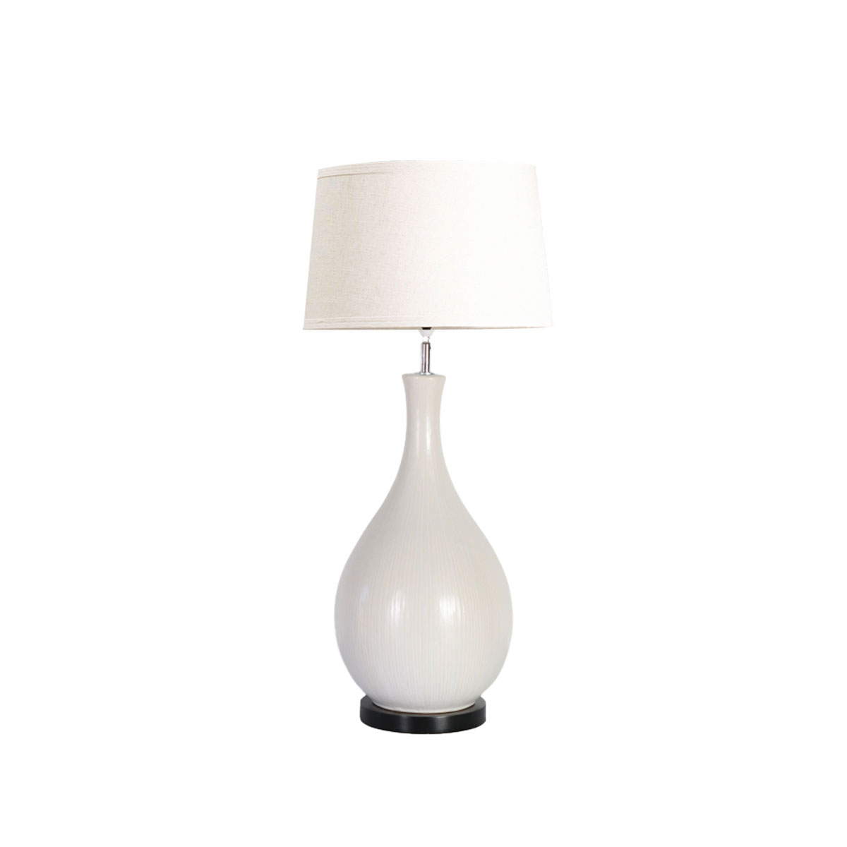 white ceramic lamp base