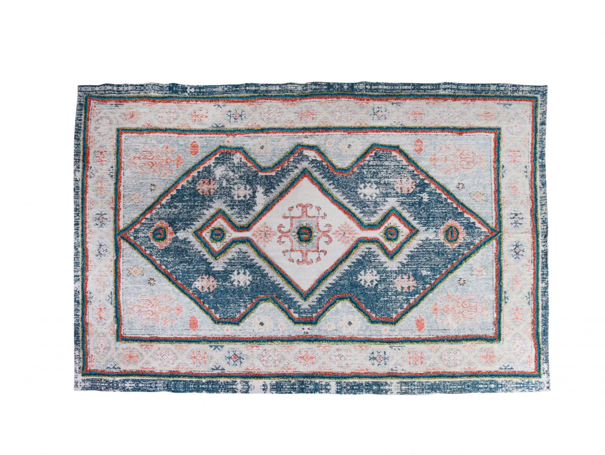 Dhurrie rug blue Naksha collection 