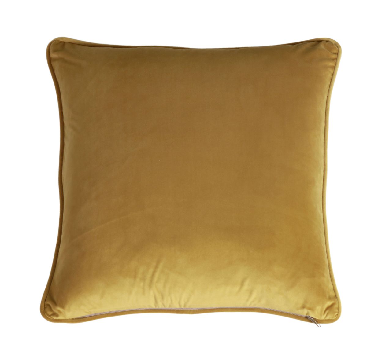 blush and gold cushion with velvet backing