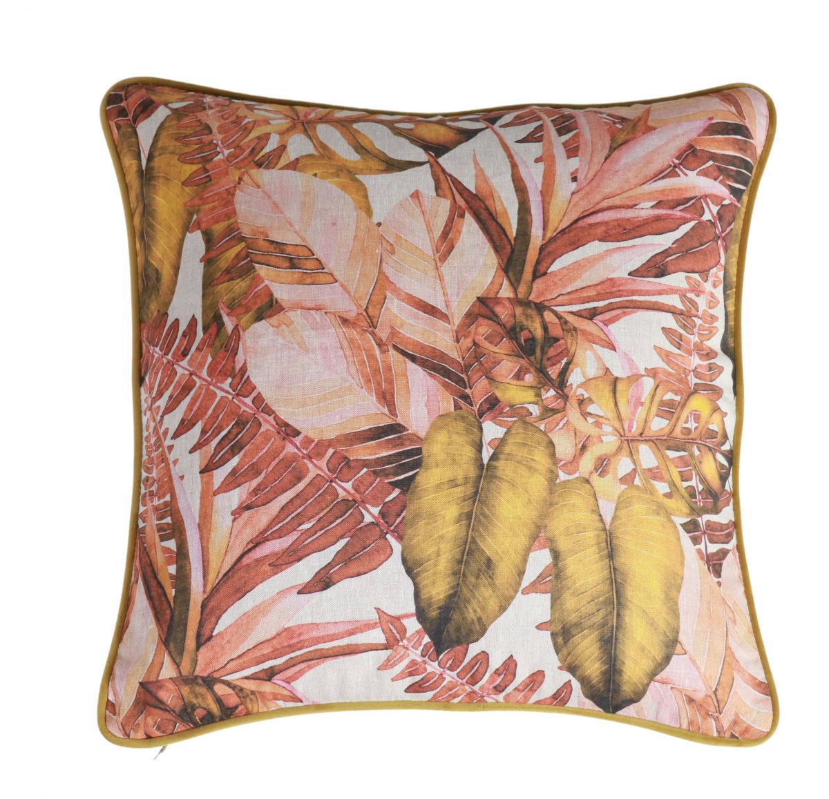 blush and gold cushion with velvet backing