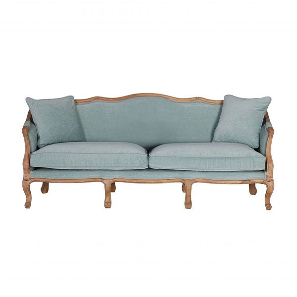 French style sofa with wooden frame
