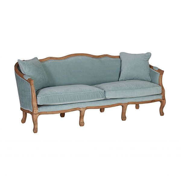French style sofa with wooden frame