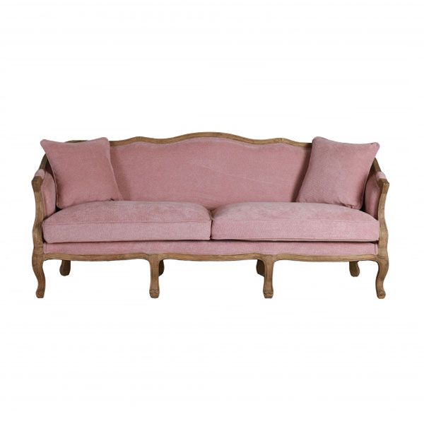 French style sofa with wooden frame
