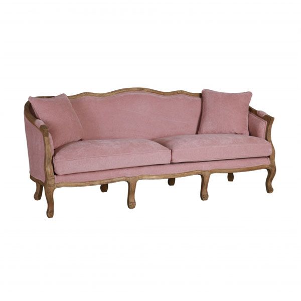 French style sofa with wooden frame