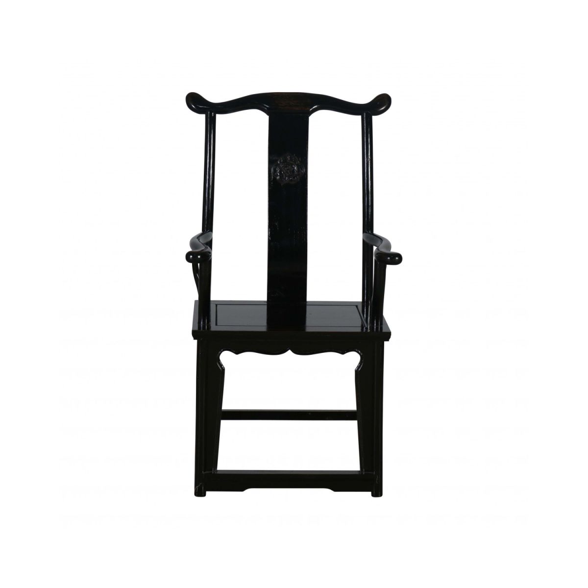 Lacquered high back chair 