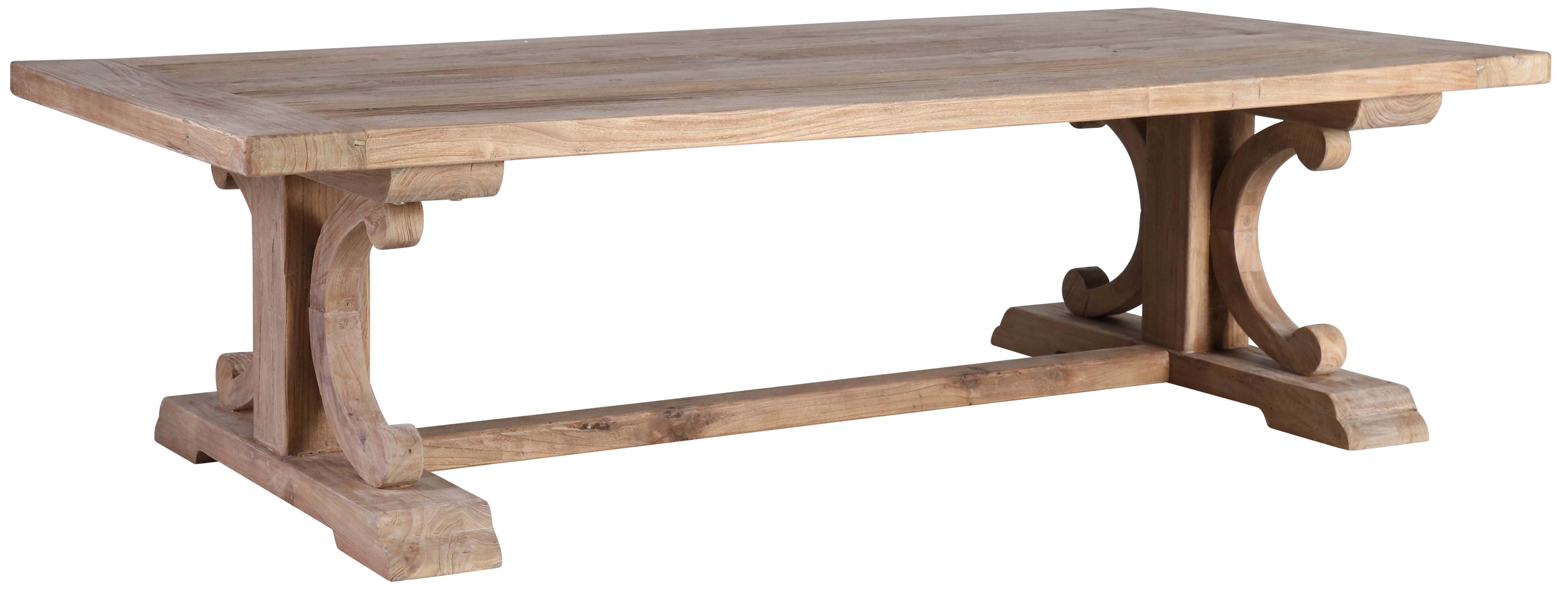 Block & Chisel rectangular wooden coffee table