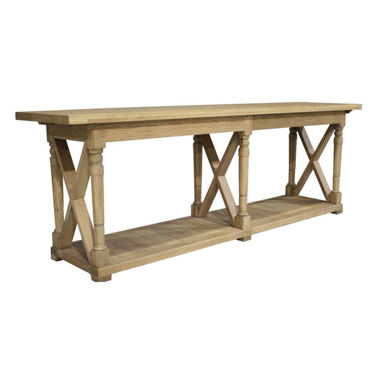 Block and chisel solid oak server 
