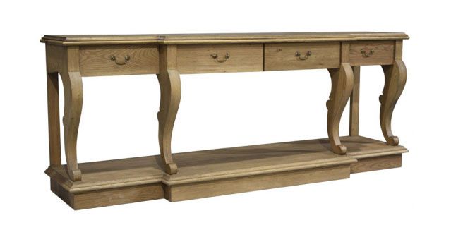 Block & Chisel solid weathered oak server