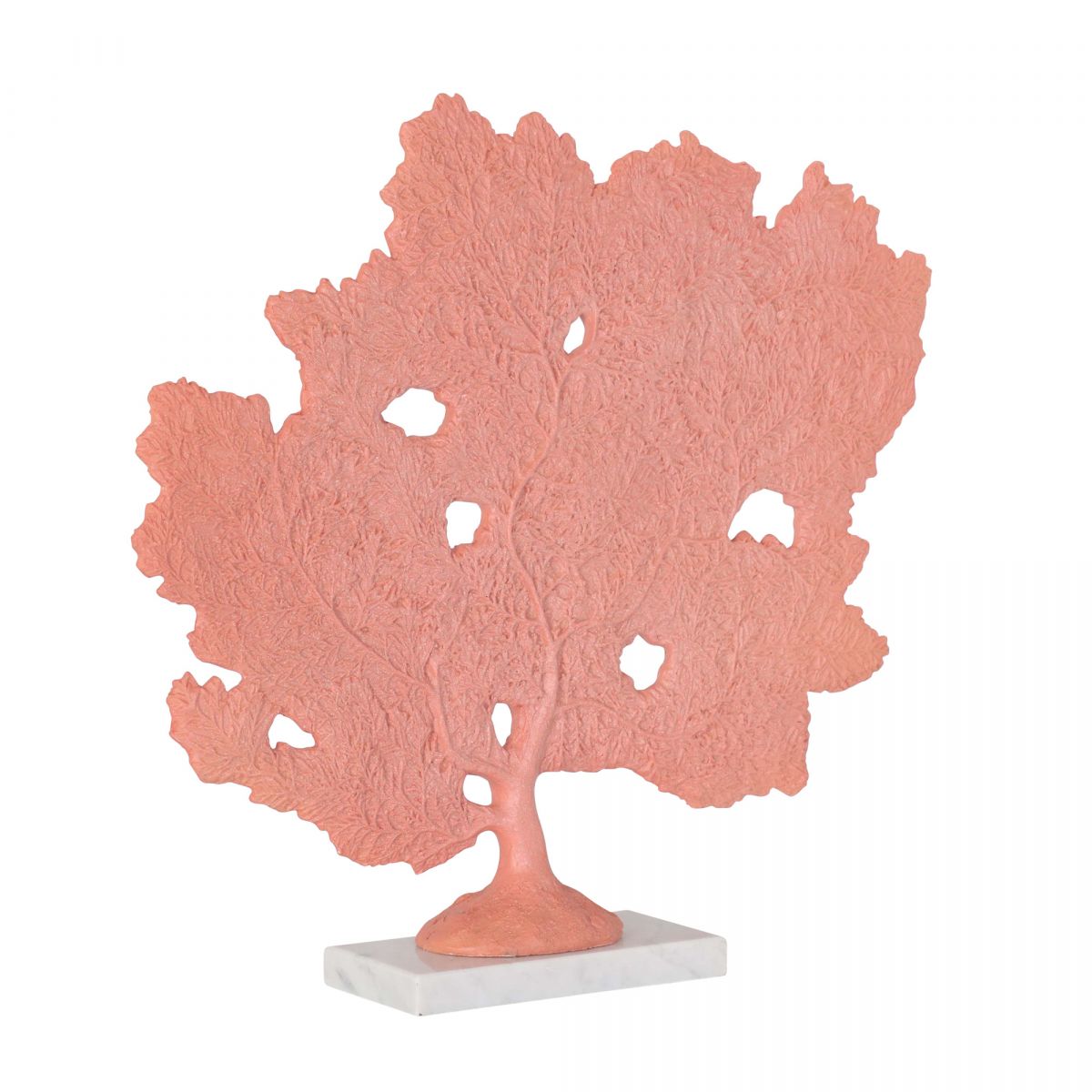 Block & Chisel polyresin coral stand with faux acrylic marble