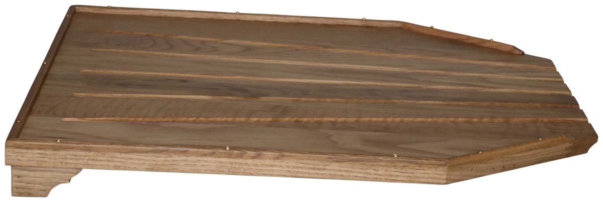 Block & Chisel solid weathered oak draining board