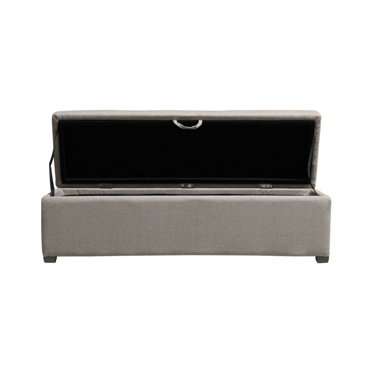 Block & Chisel linen upholstered bedend