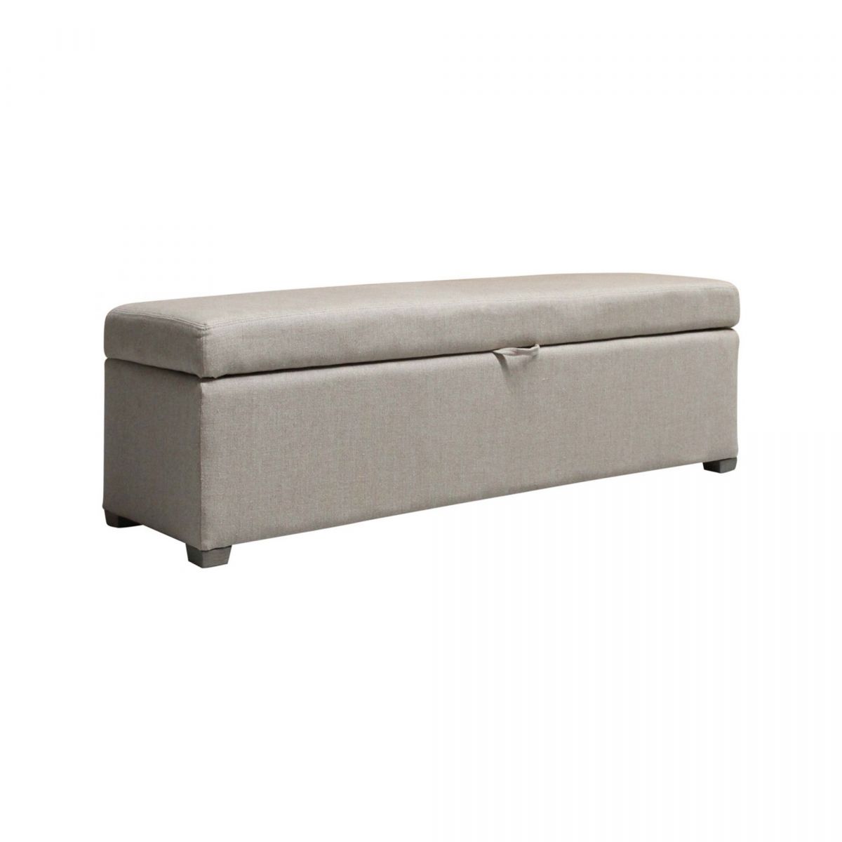 Block & Chisel linen upholstered bedend
