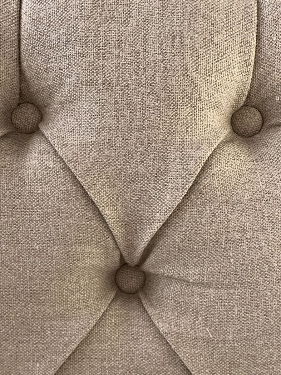 Deep buttoned headboard