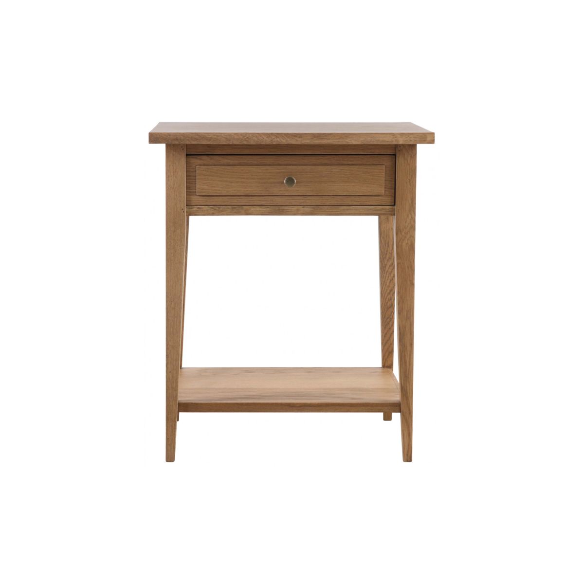 Block & Chisel solid weathered oak pedestal