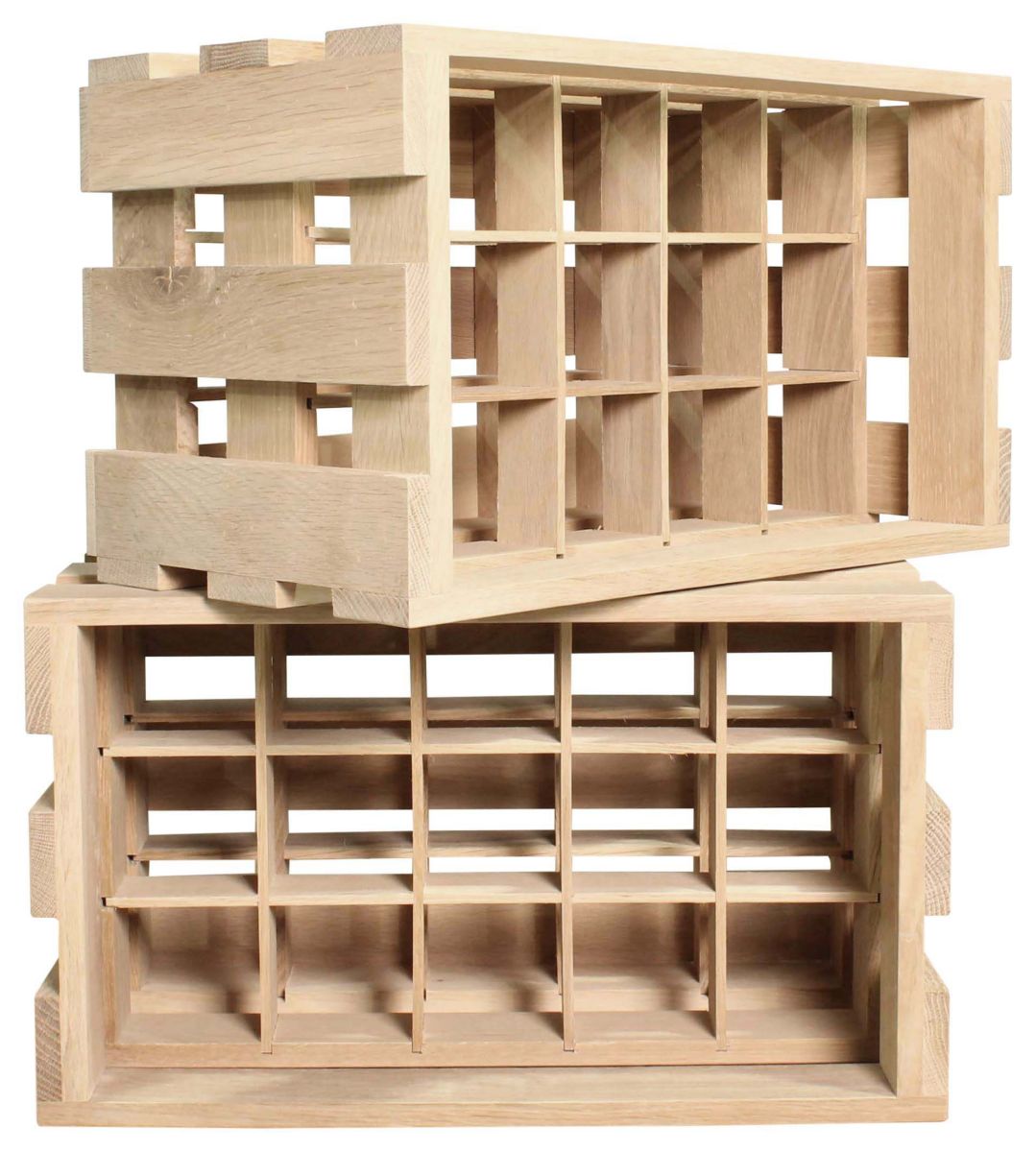 Block & Chisel 15 bottle wooden wine crate