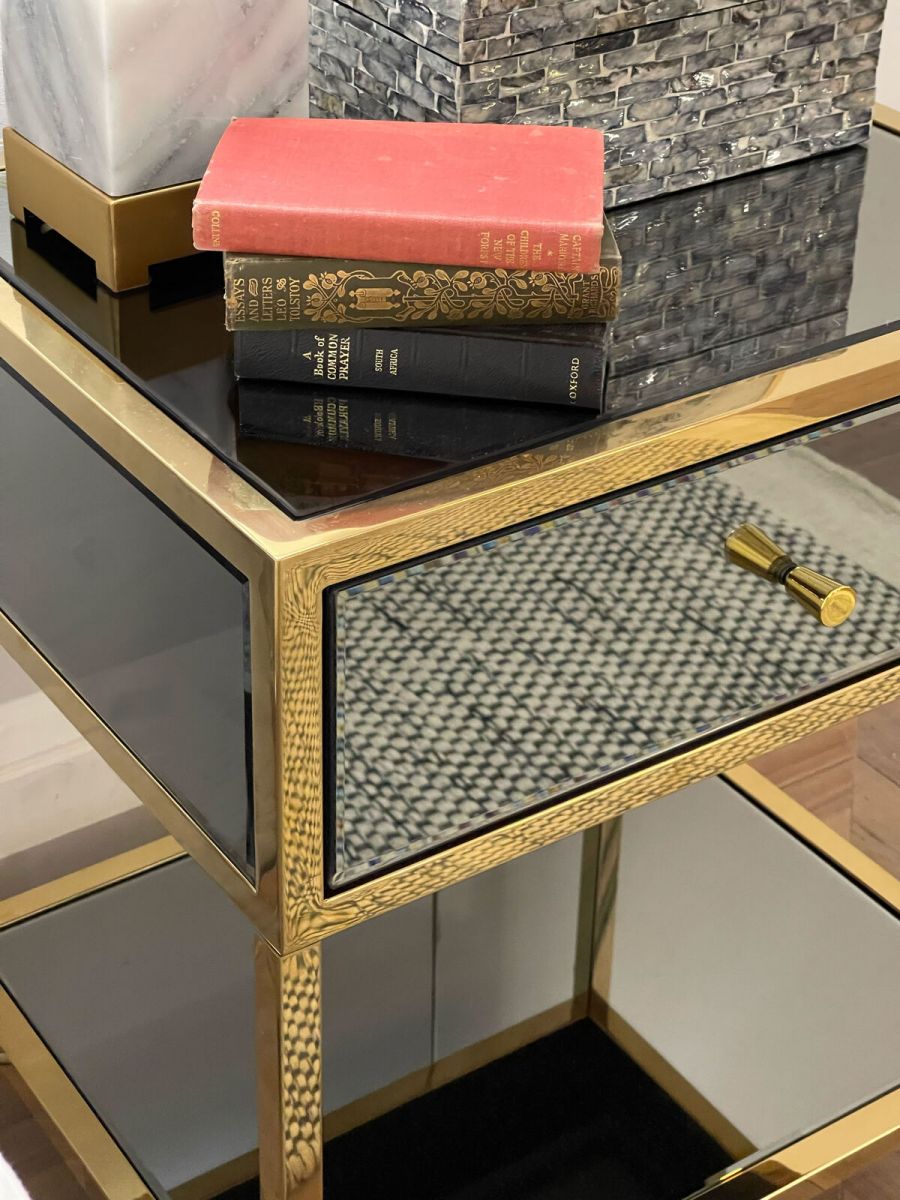 Block & Chisel mirrored bedside 