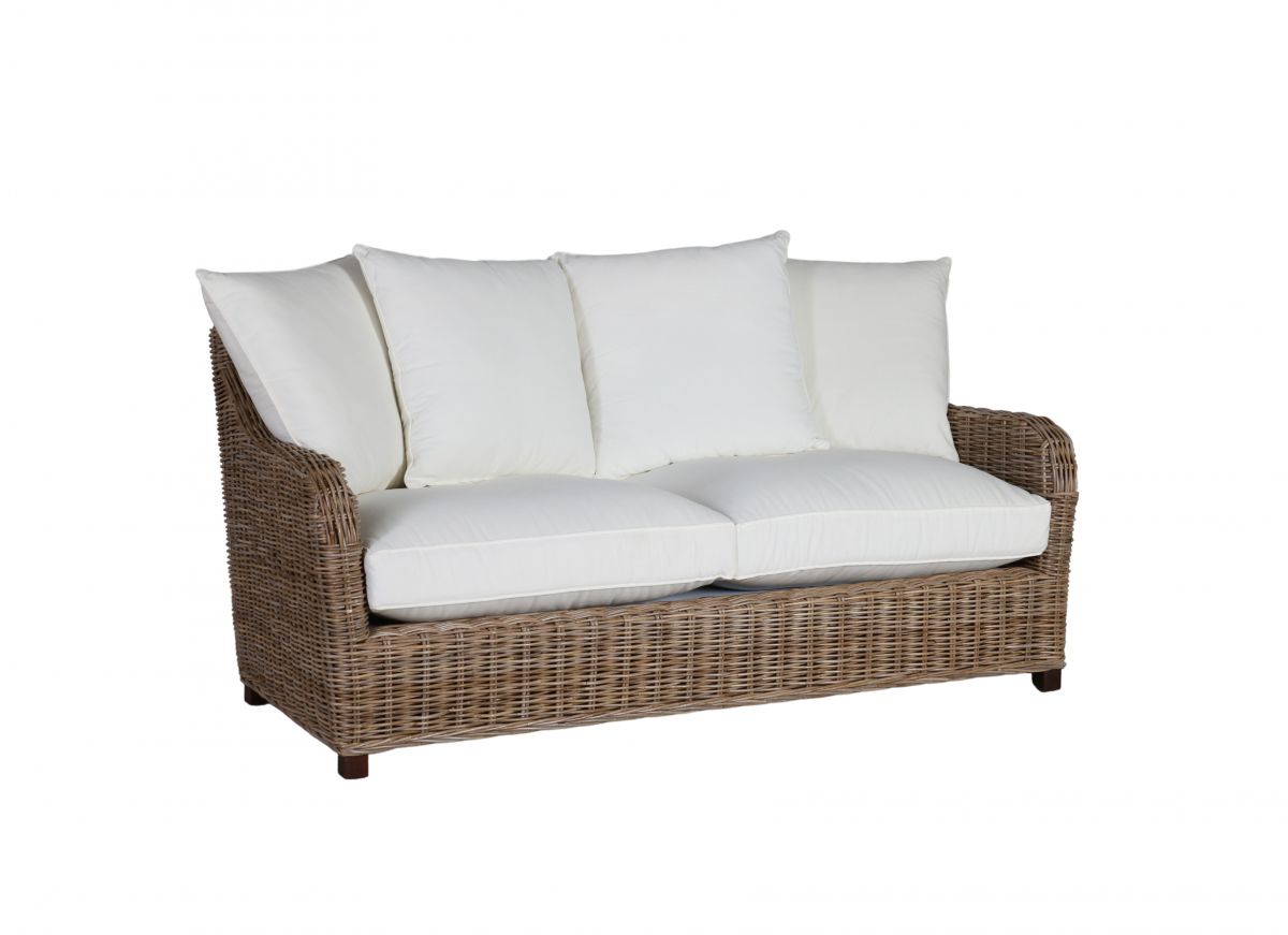 Block & Chisel cane outdoor 2 seater sofa