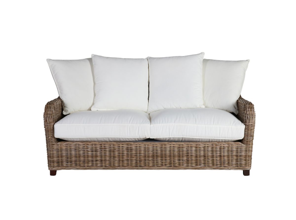 Block & Chisel cane outdoor 2 seater sofa