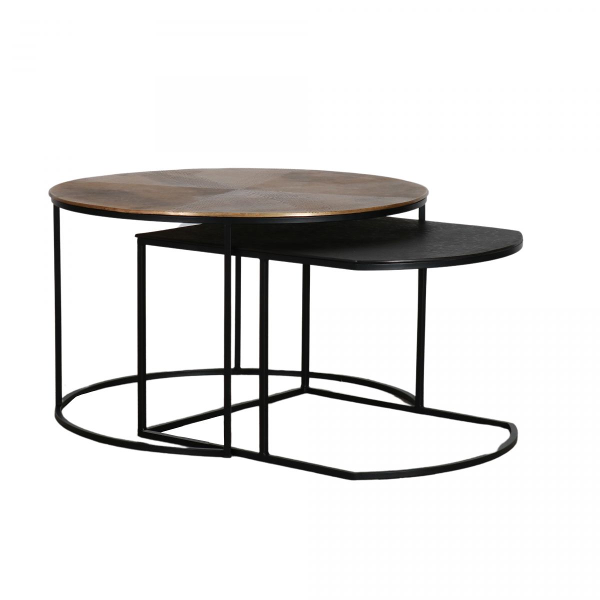 Metal nesting coffee tables