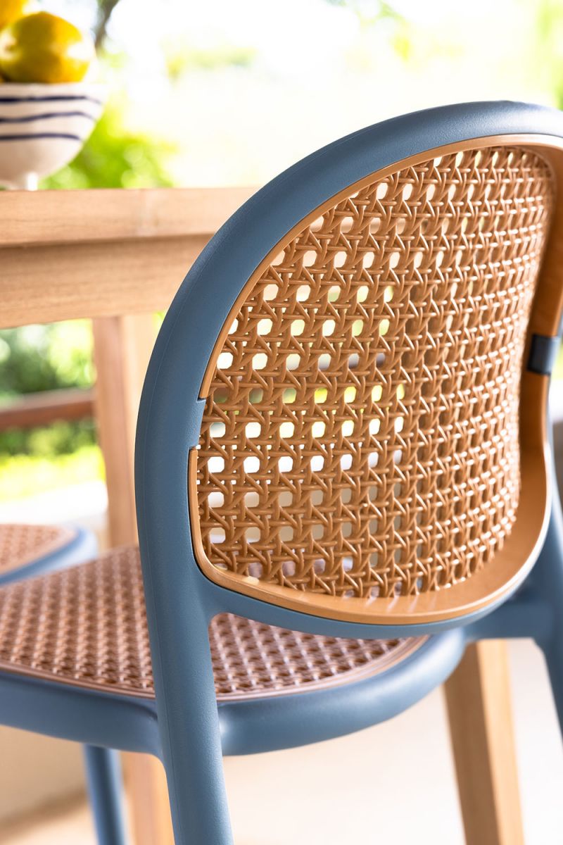 Block and chisel outdoor pvc dining chair 