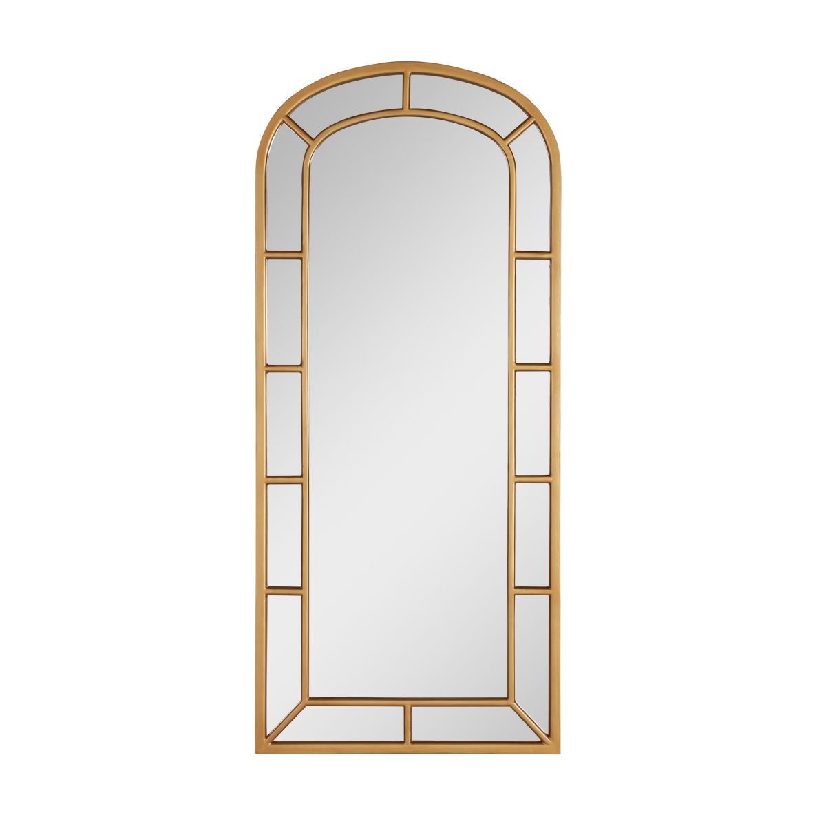 Large arched mirror gold 