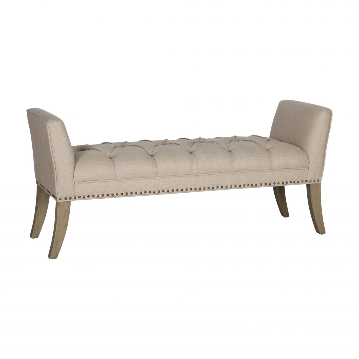 deep buttoned bedend with sides