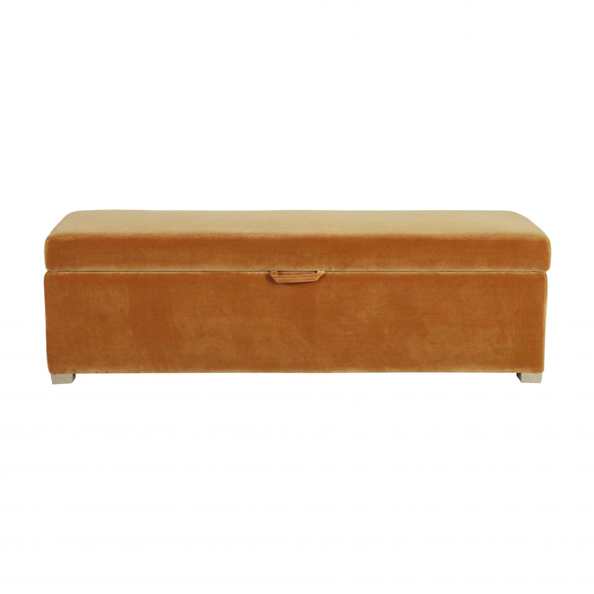 Walmer bedend in gold velvet with storage