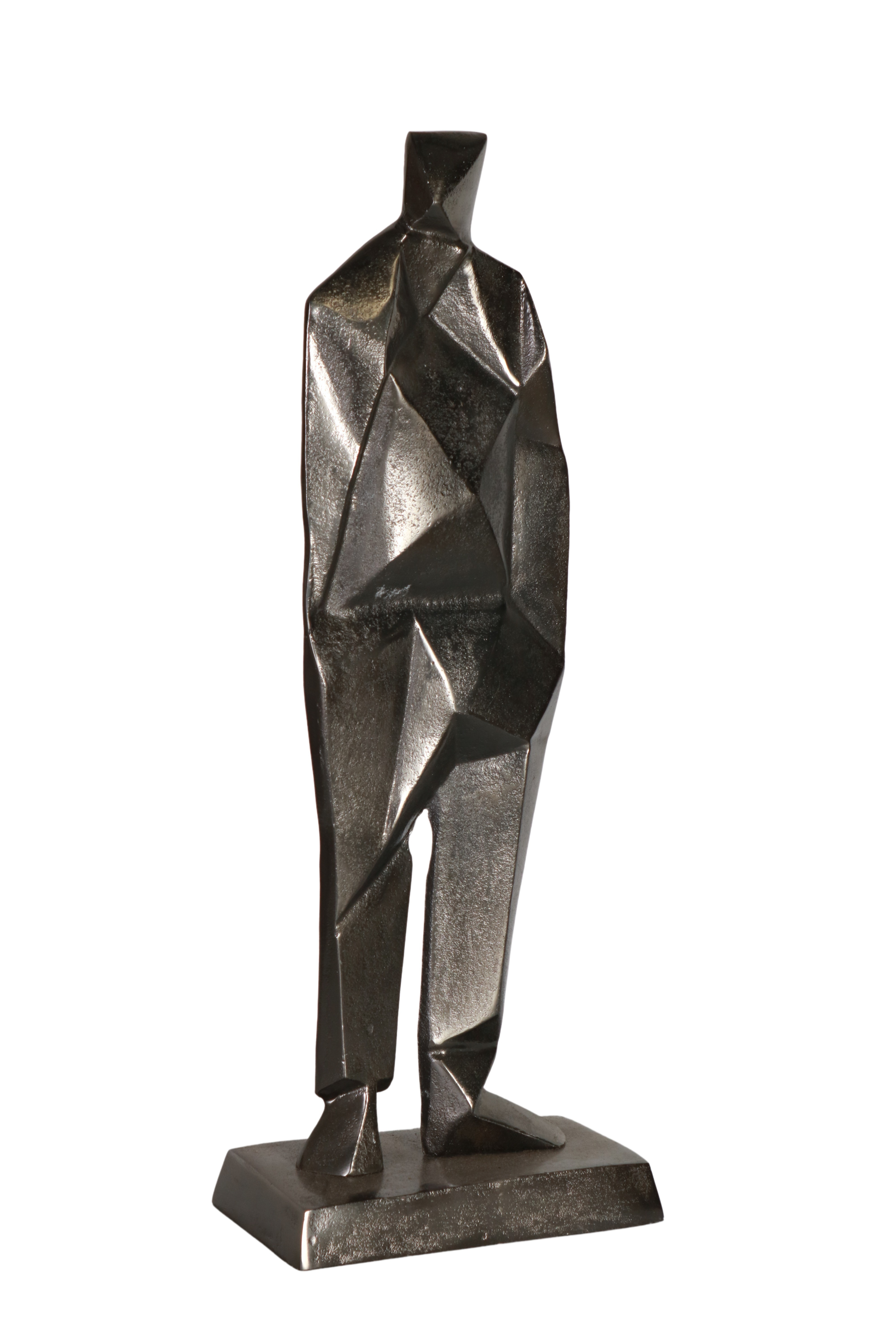 metal deco man statue