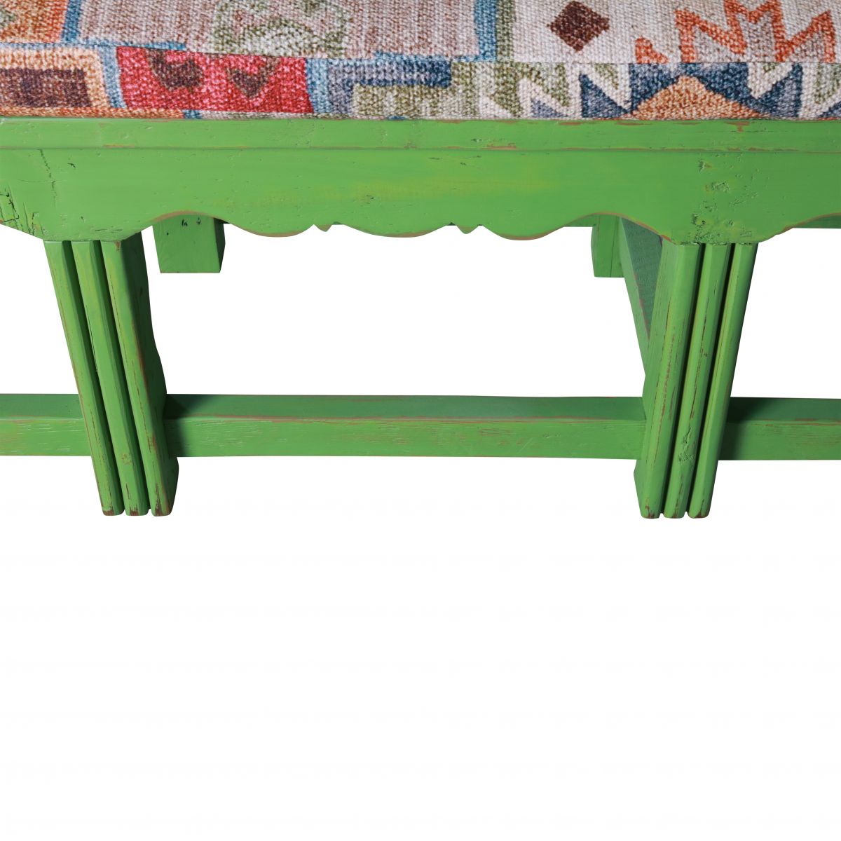 Bench limited edition green multi coloured seat cushion 