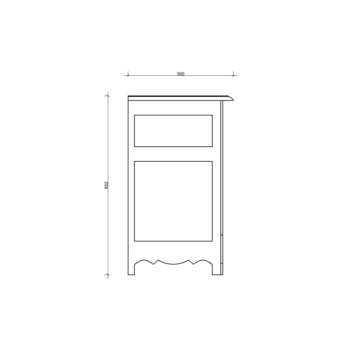 Block & Chisel 4 drawer sideboard