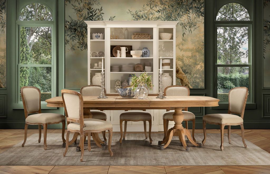 Block and chisel extension dining table 