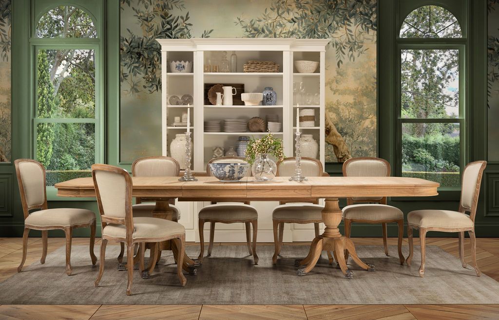 Block and chisel extension dining table 