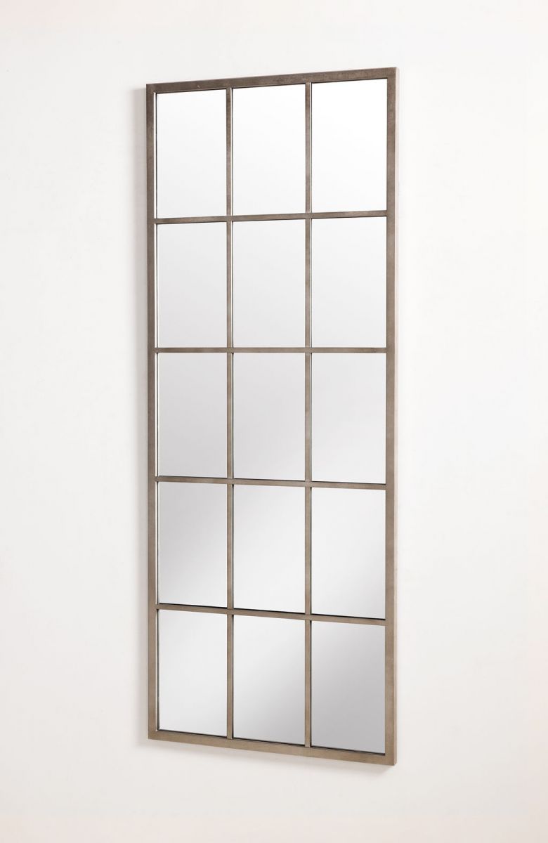 Block & Chisel rectangular standing mirror with black frame